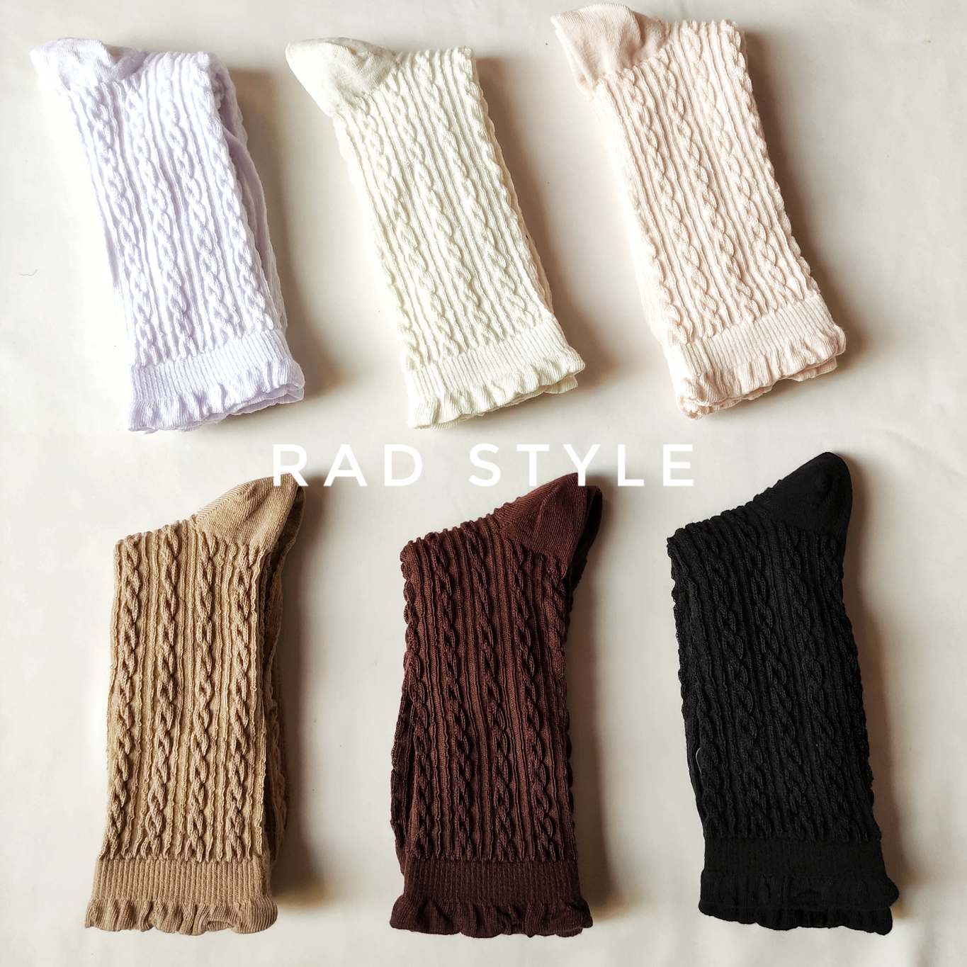 جوراب ساقدار قهوه ای